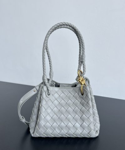 Bottega Veneta Parachute Small in Basalt - Italian Leather Replica