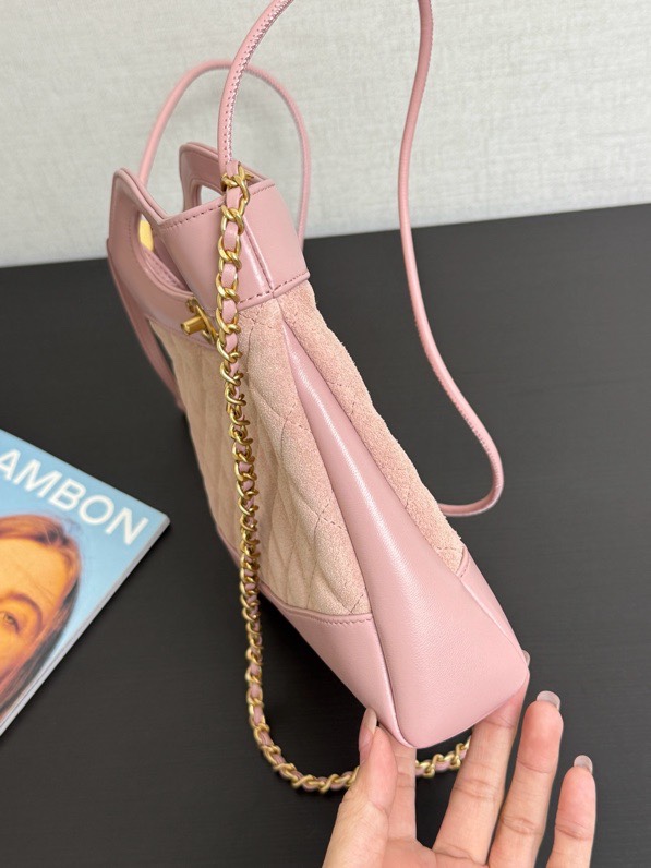 pink1 Chanel 24S 31 Mini Tote Bag Pink - chanel mini tote pink replica detail 8