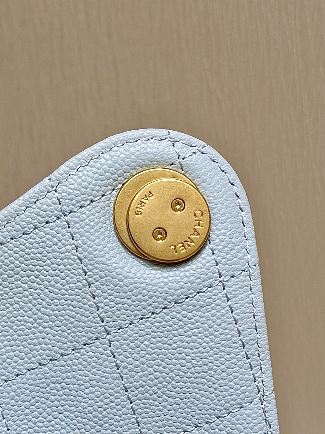 Chanel 25 Medium Bag Sky Blue - fake chanel 25 sky blue detail 5