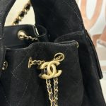 Chanel 25 Small Bag Suede Black - chanel 25 replica detail 7