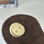 suede brown (6) Chanel 25 Small Bag Suede Brown - fake chanel 25 detail 5