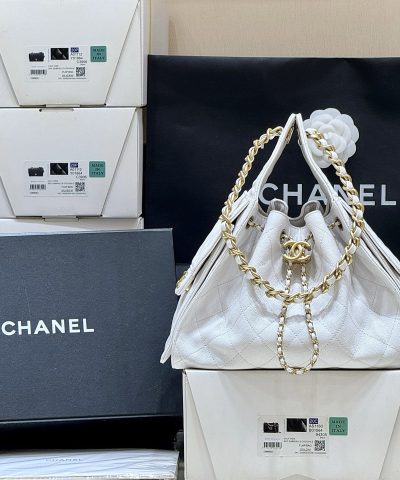 Chanel 25 Small Bag White