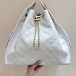 Chanel 25 Medium Bag White - chanel 25 medium white replica detail 2