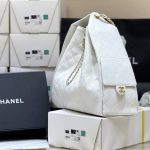 Chanel 25 Medium Bag White - chanel 25 medium white replica detail 3