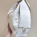 Chanel 25 Medium Bag White - chanel 25 medium white replica detail 6