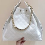 Chanel 25 Medium Bag White - chanel 25 medium white replica detail 8