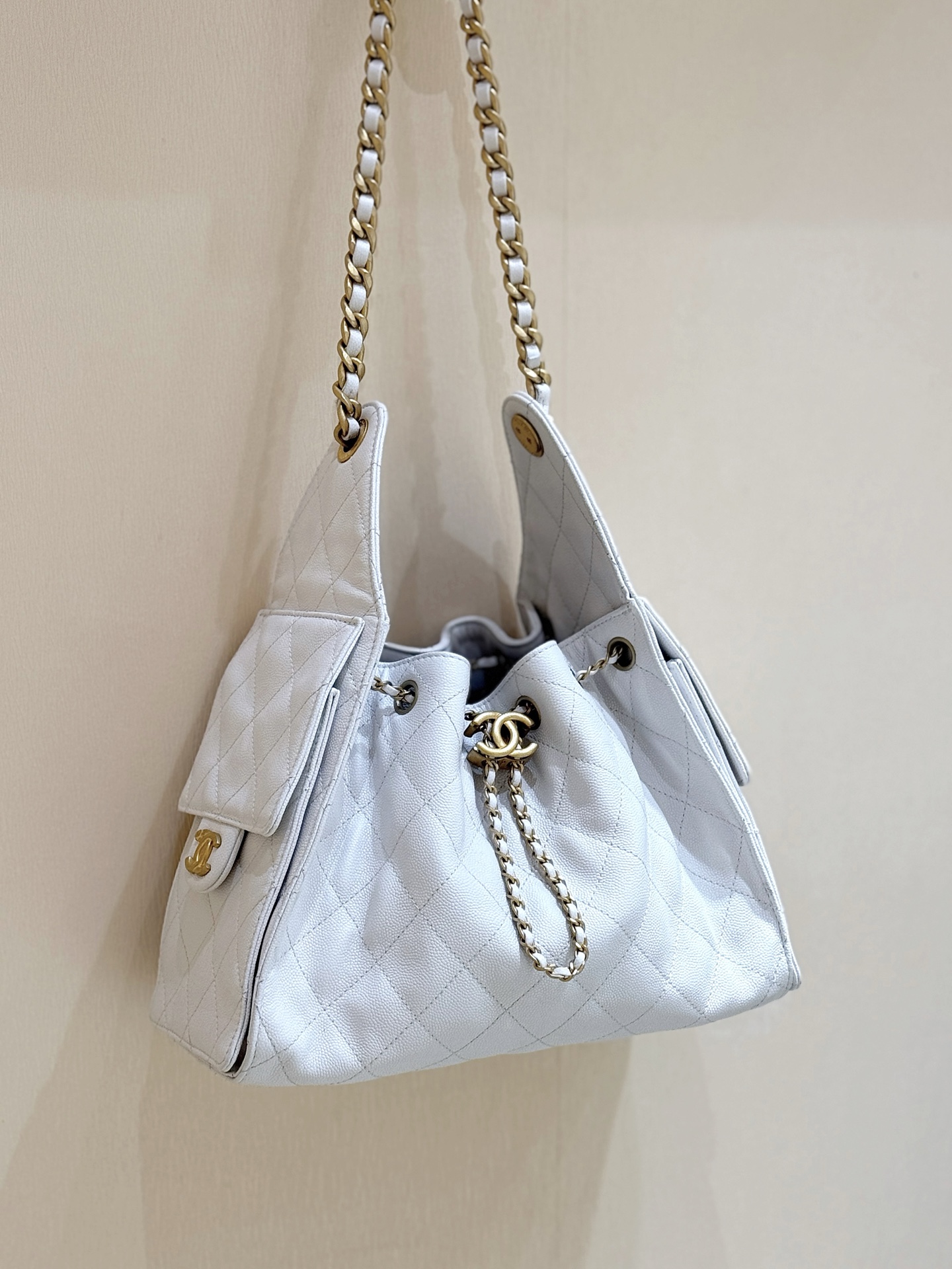 white (9) Chanel 25 Small Bag White - chanel 25 flap dupe detail 9