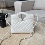 Chanel 24S 31 Mini Tote Bag White