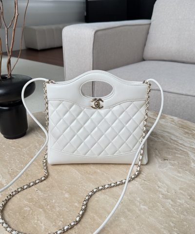 Chanel 24S 31 Mini Tote Bag White