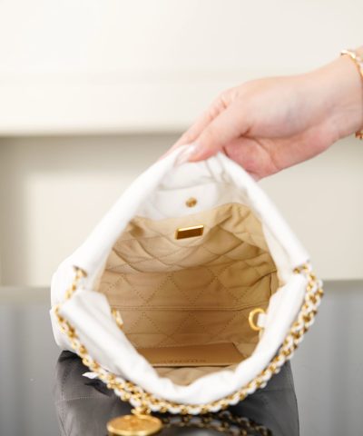 Chanel Gabrielle Hobo Bag White