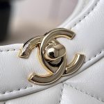 white7 Chanel 24S 31 Nano Tote Bag White - fake chanel nano tote white detail 6