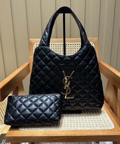 Replica YSL Icare Medium Black