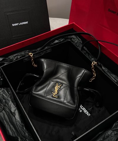 Replica YSL Jamie Mini Shoulder Pouch Black