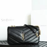 Replica YSL Loulou Envelope Black