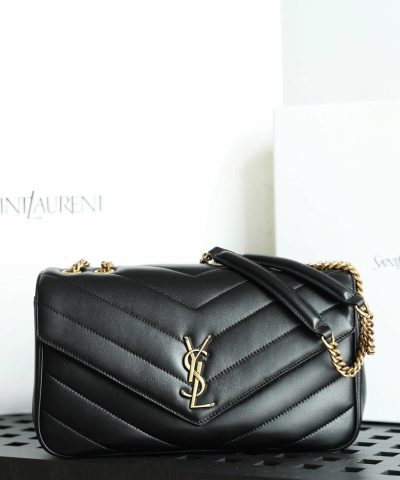 Replica YSL Loulou Envelope Black