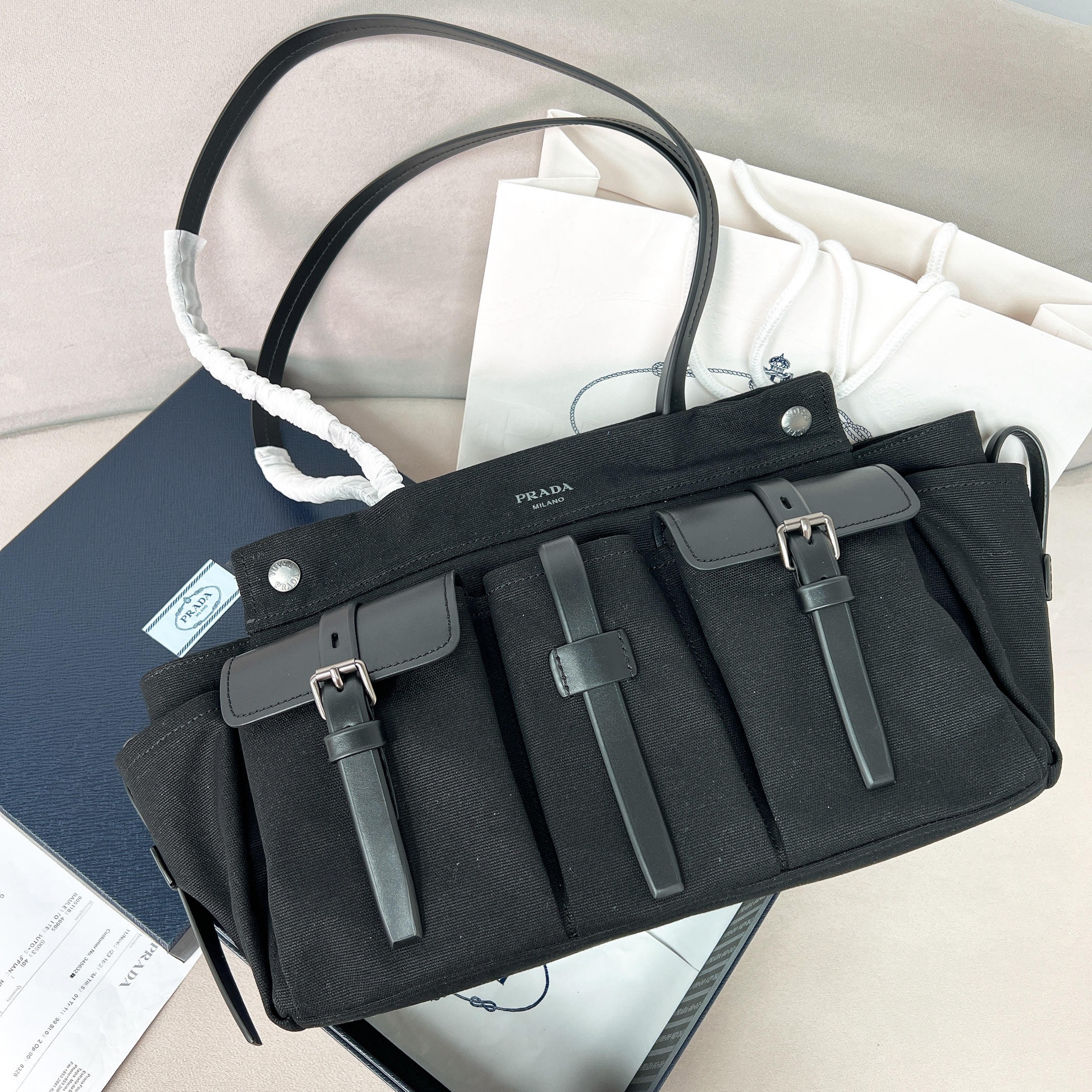 Prada Route Large Bag Replica - Front View