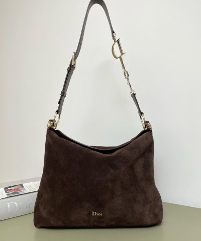 Diorly Bag in quilted lambskin - shoulder bag front view