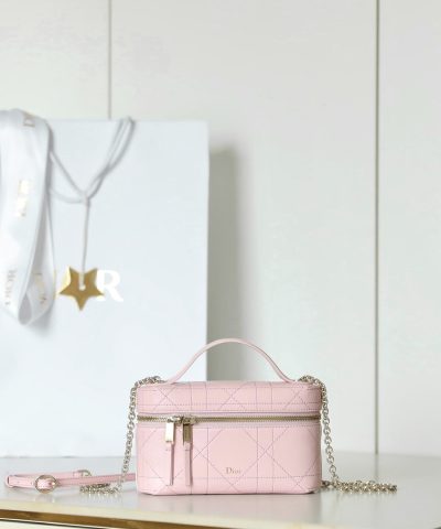 Dior Trianon Vanity in grained calfskin - vanity case front view