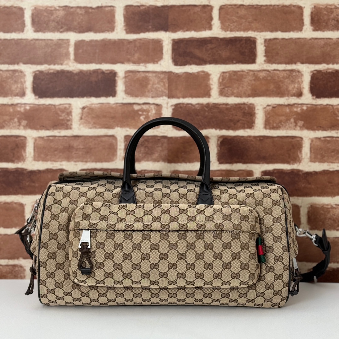 beige-1.jpg Gucci Medium GG Duffle Bag Replica - Front View