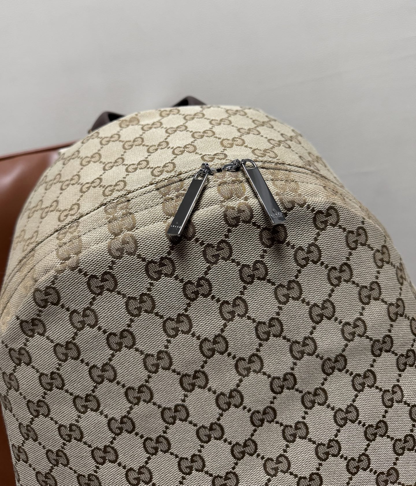 beige-2.jpg Gucci Essence Classic Backpack Replica - Side View