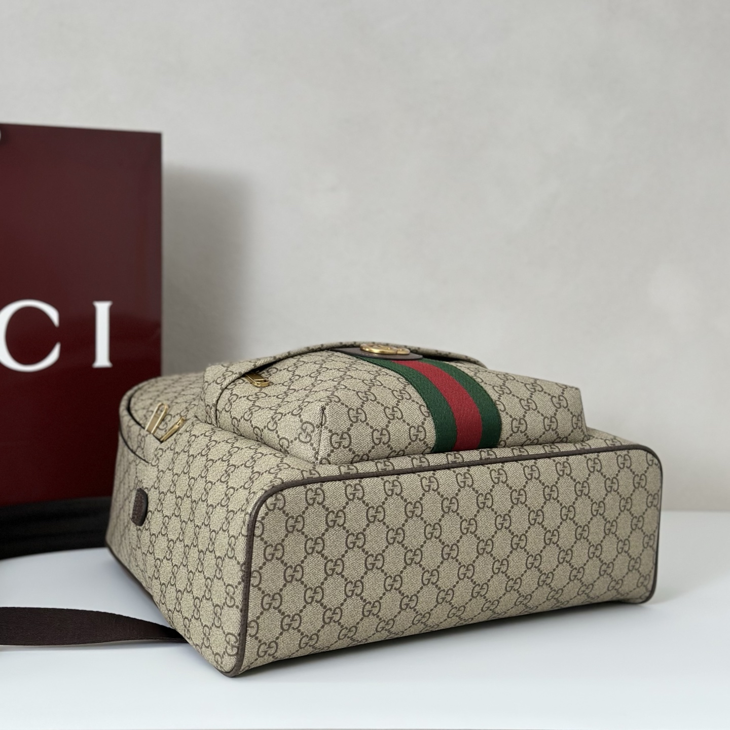 beige-6.jpg Gucci Ophidia Medium Backpack Replica - Strap