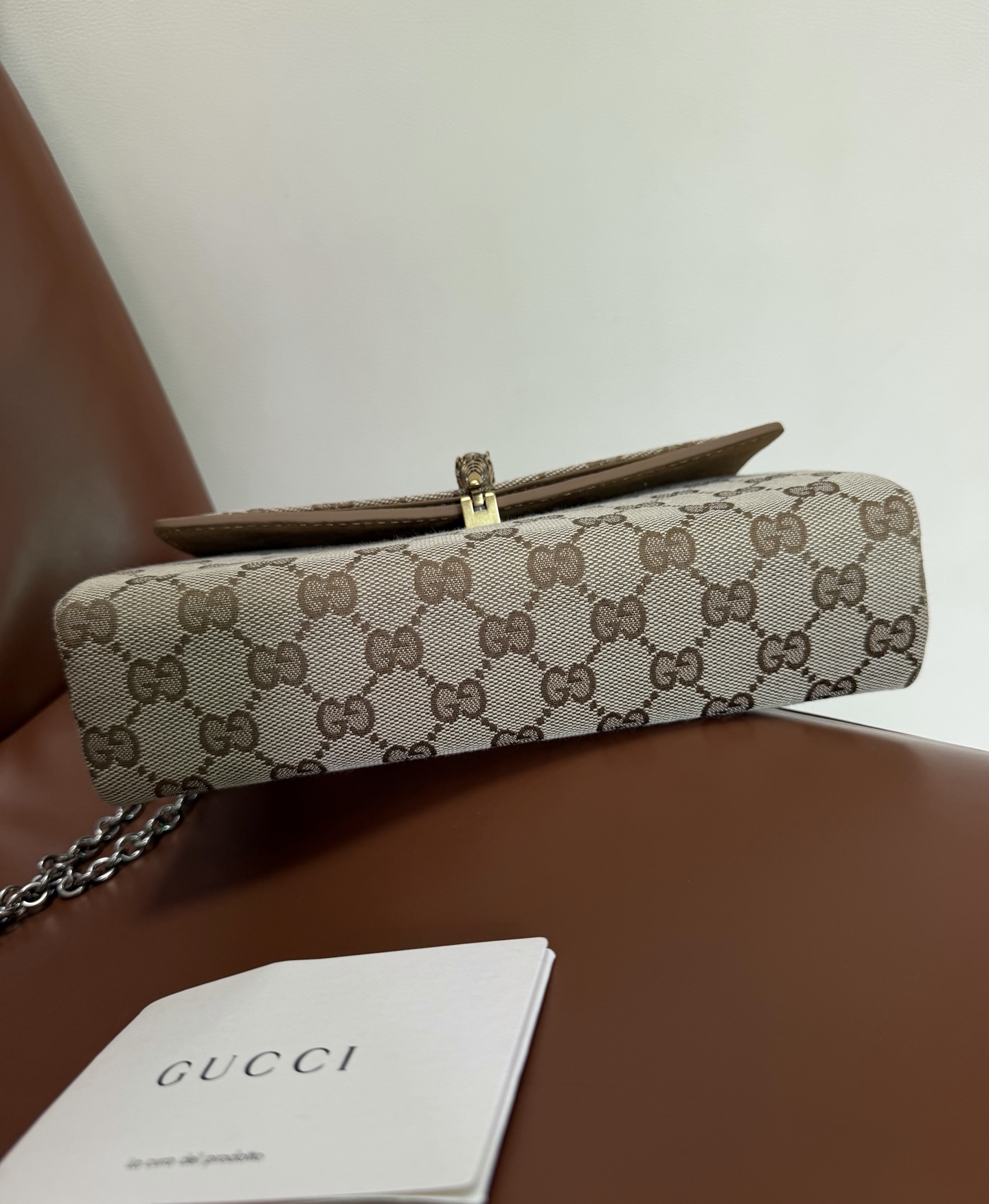 beige-8.jpg Gucci Small Dionysus Replica - Side View