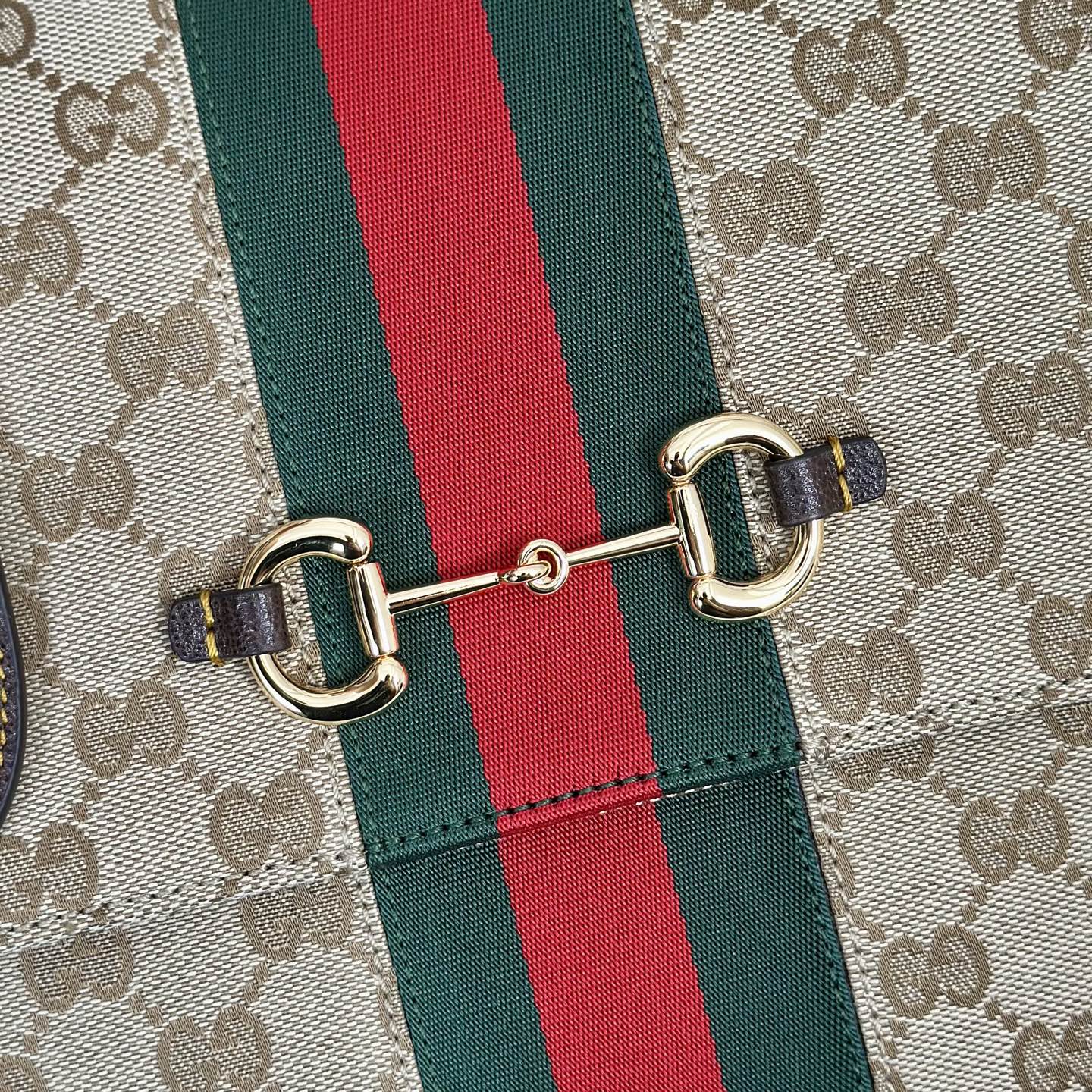 beige-and-brown-2.jpg Gucci Paparazzo Medium Replica - Side View
