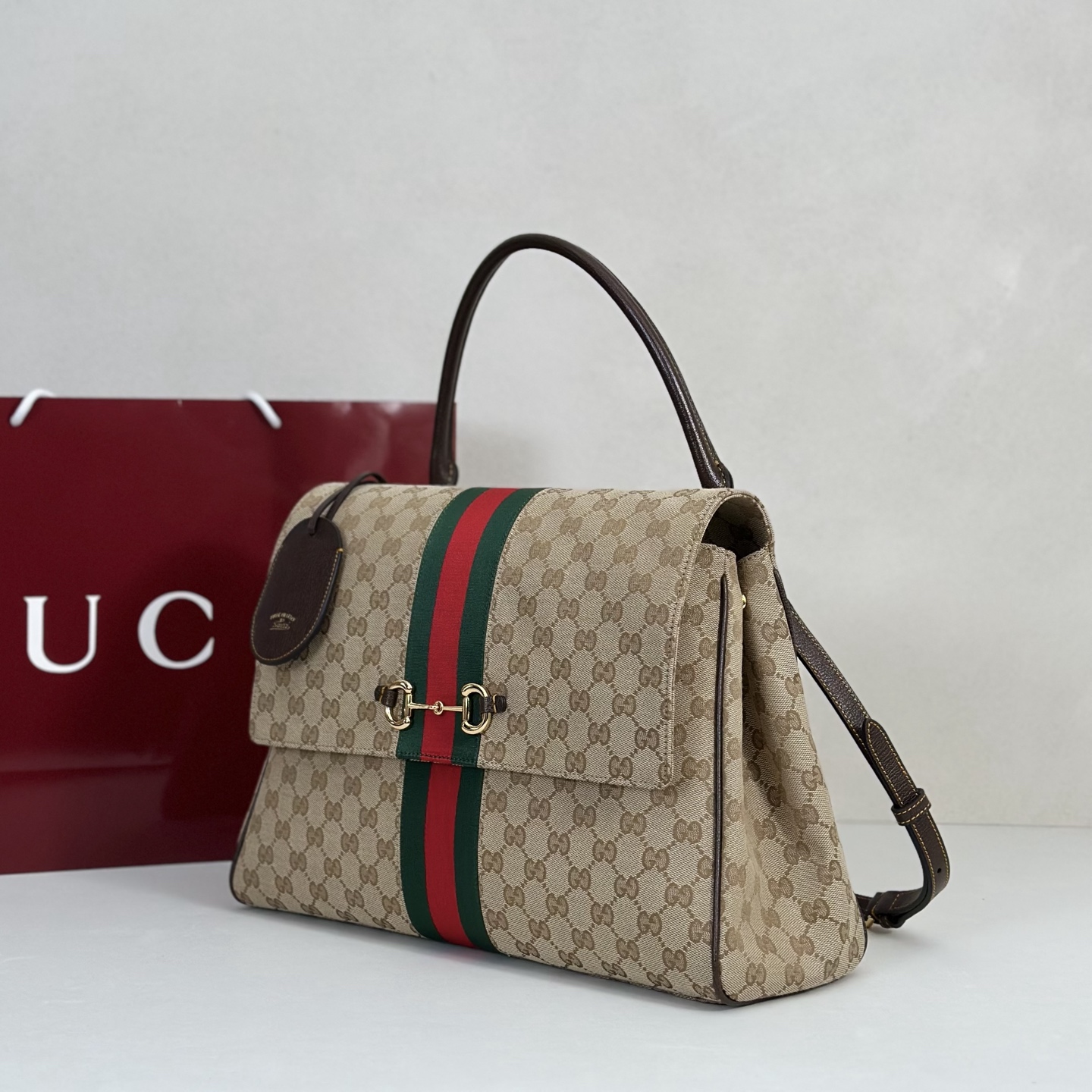 Gucci Paparazzo Large Beige And Brown 2 Gucci Paparazzo Large Replica Beige And Brown