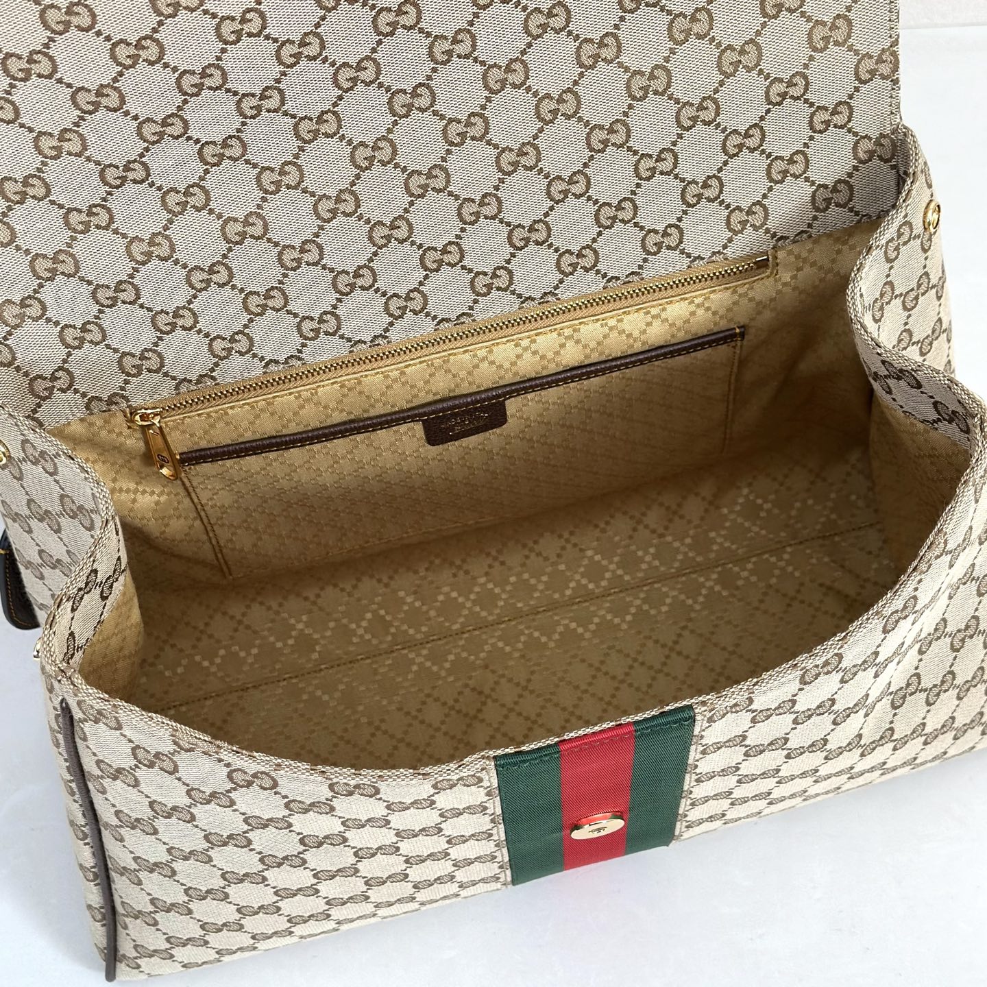 Gucci Paparazzo Large Beige And Brown 3 Gucci Paparazzo Large Replica Beige And Brown