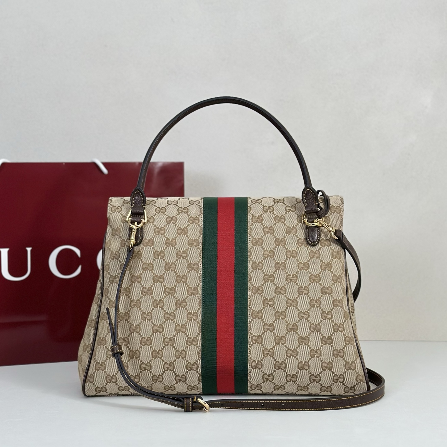 Gucci Paparazzo Large Beige And Brown 4 Gucci Paparazzo Large Replica Beige And Brown