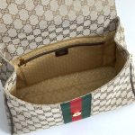 beige-and-brown-8.jpg Gucci Paparazzo Medium Replica - Side View