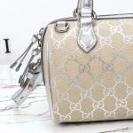 beige-and-silver-8.jpg Gucci Boston Small Replica - Side View