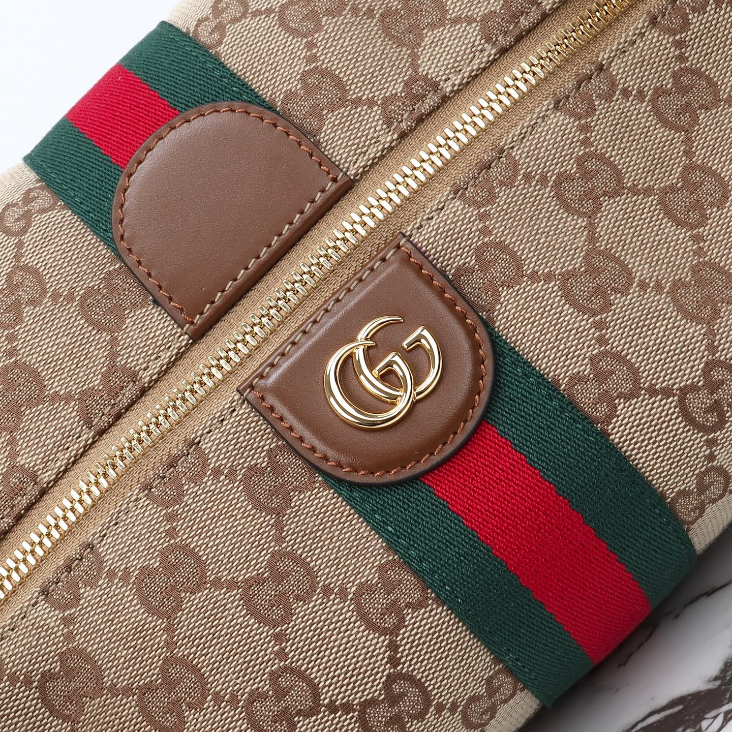 beige-canvas-2.jpg Gucci Vanity Handbag Medium Replica - Side View
