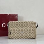 Gucci Tag Medium GG Canvas Crossbody Bag Replica - Side View