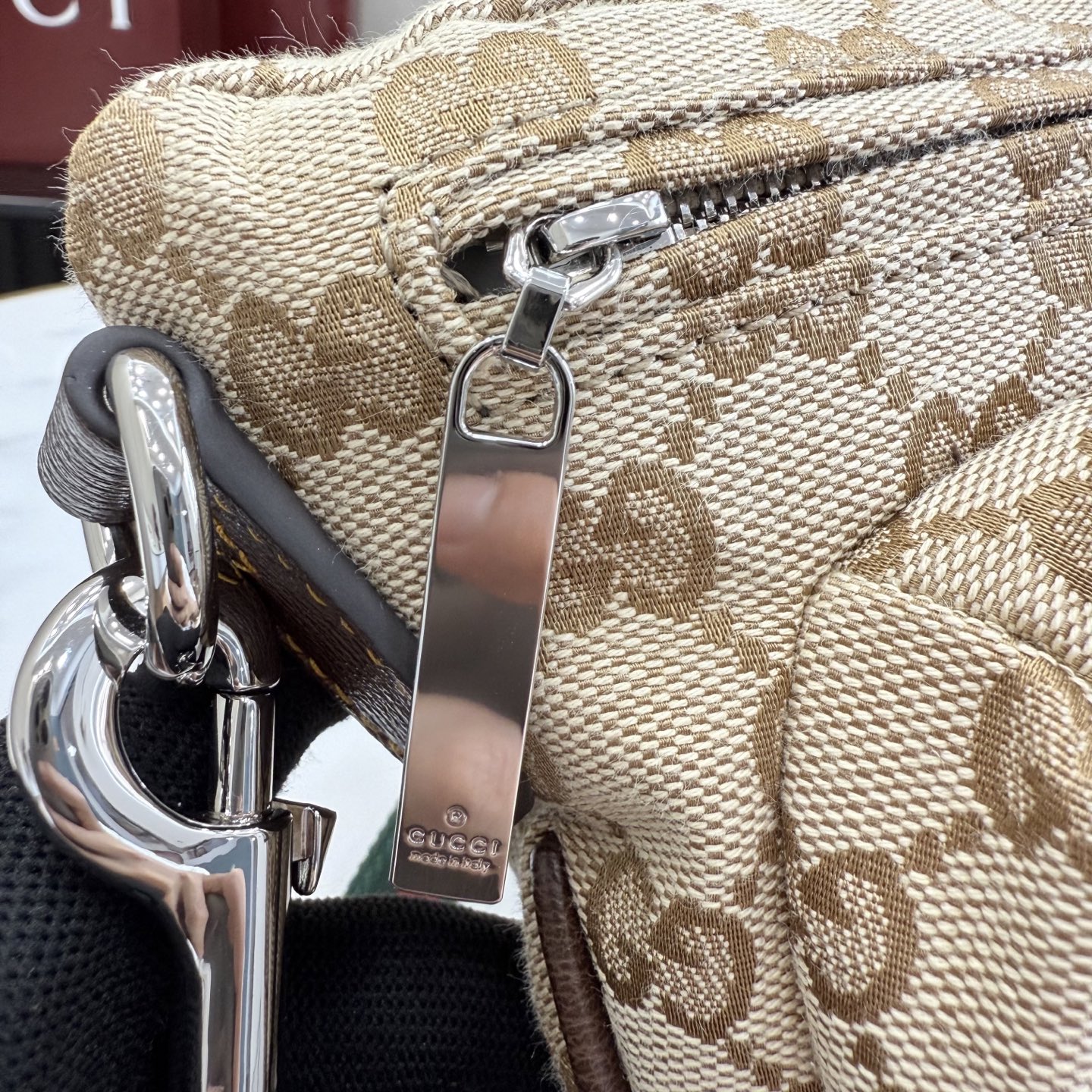 beige-canvas-9.jpg Gucci Tag Small Crossbody Bag Replica - Back View