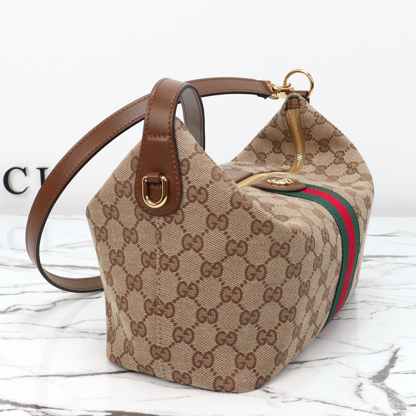 beige-canvas-9.jpg Gucci Vanity Handbag Medium Replica - Back View
