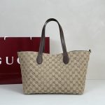 beige8.jpg Gucci GG Marmont Medium Tote Bag Replica - Side View