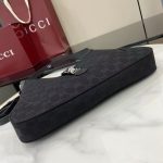 Gucci Jackie 1961 Medium Black Canvas 10 Gucci Jackie 1961 Medium Replica Black Canvas