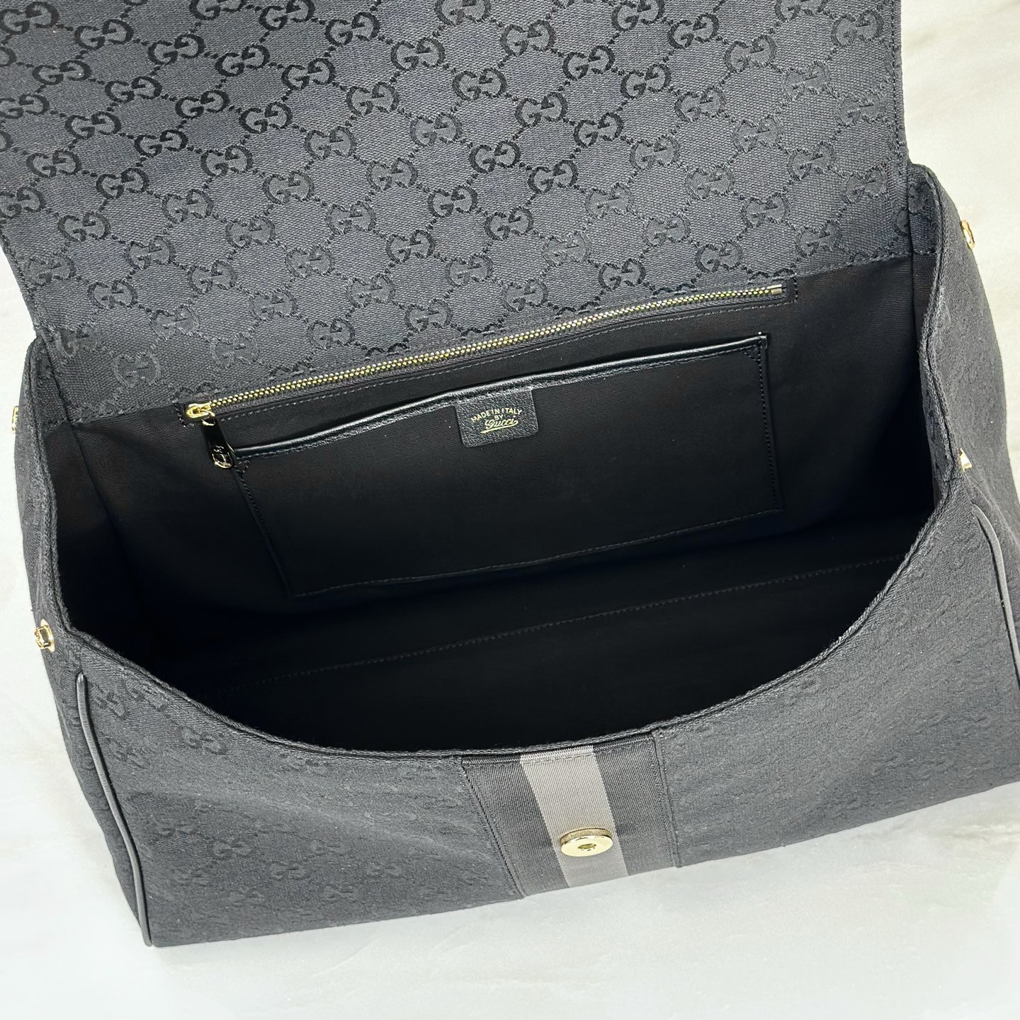 Gucci Paparazzo Large Black Canvas 6 Gucci Paparazzo Large Replica Black Canvas