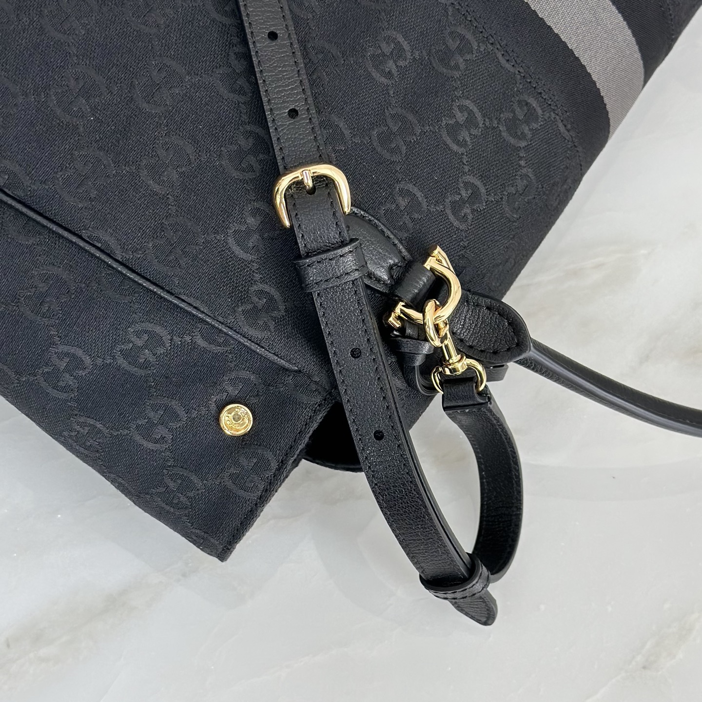 Gucci Paparazzo Large Black Canvas 8 Gucci Paparazzo Large Replica Black Canvas
