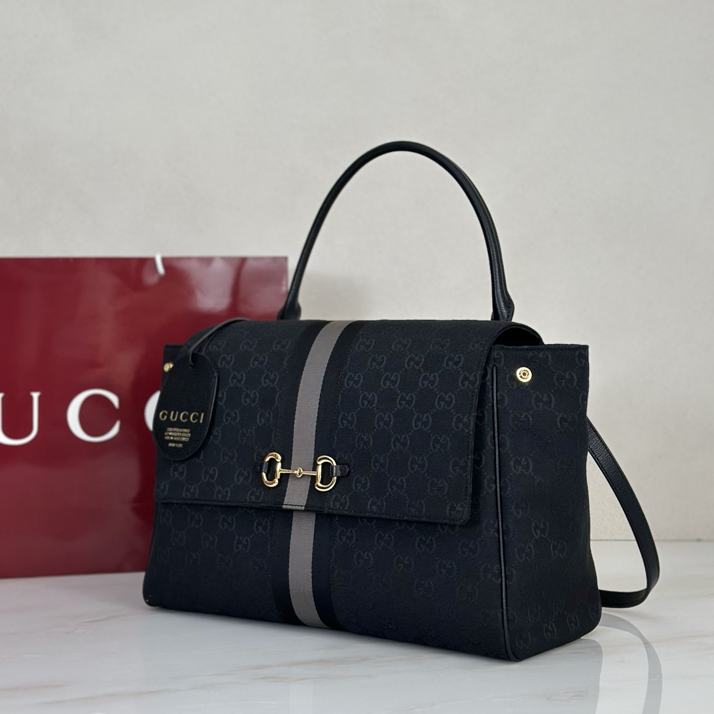 Gucci Paparazzo Large Black Canvas 9 Gucci Paparazzo Large Replica Black Canvas