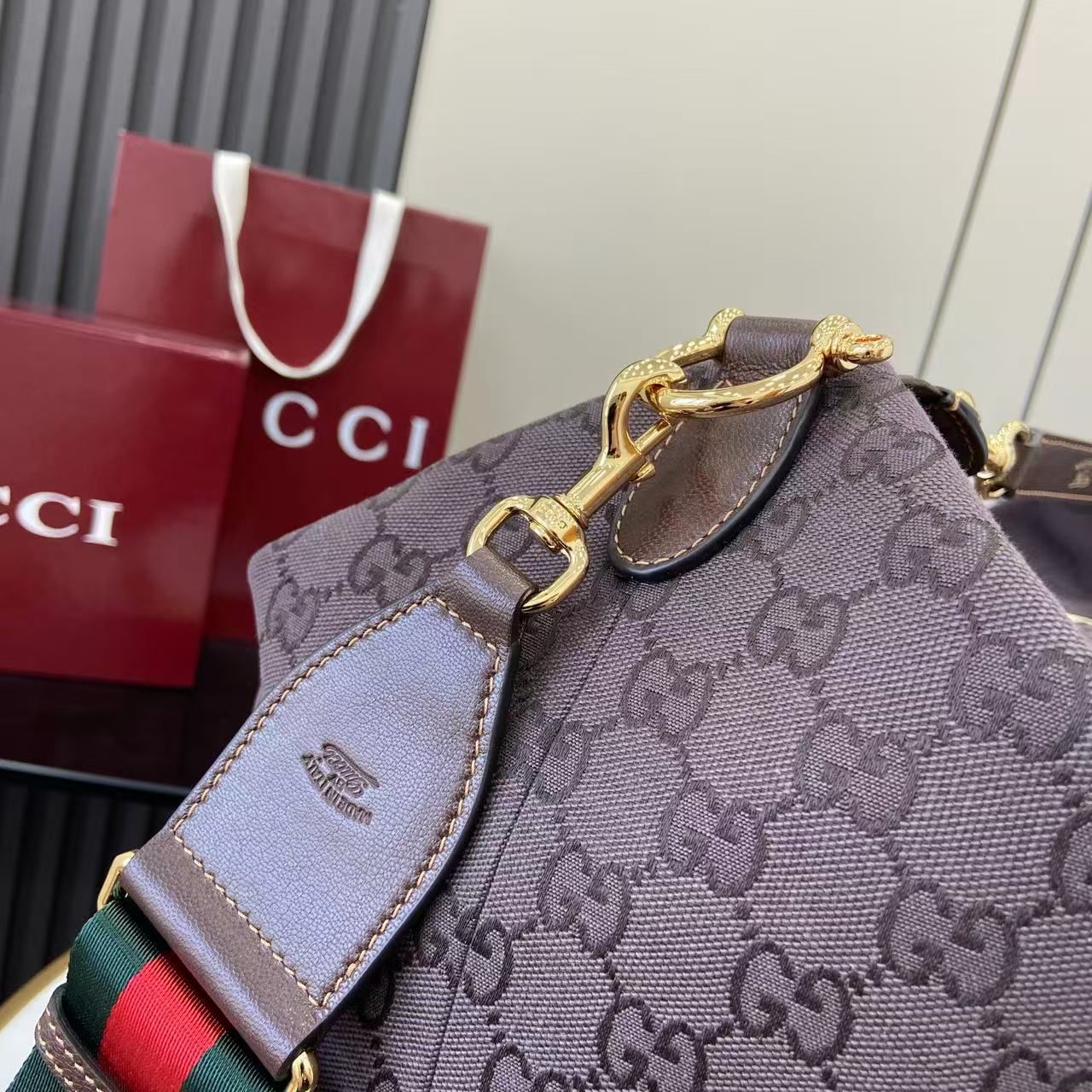 Gucci Beatrix Large Brown Canvas 10 Gucci Beatrix Large Replica Brown Canvas