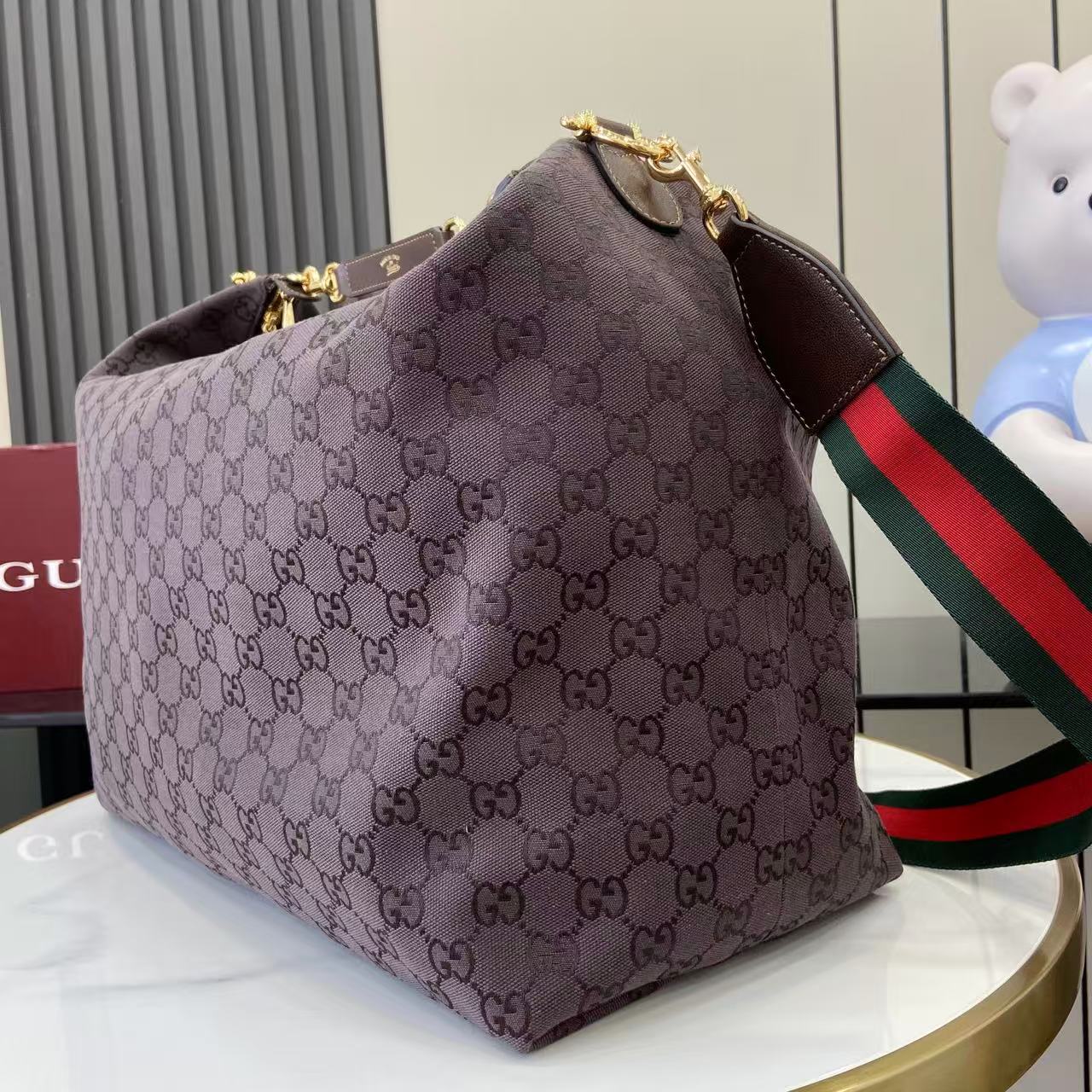 Gucci Beatrix Large Brown Canvas 2 Gucci Beatrix Large Replica Brown Canvas