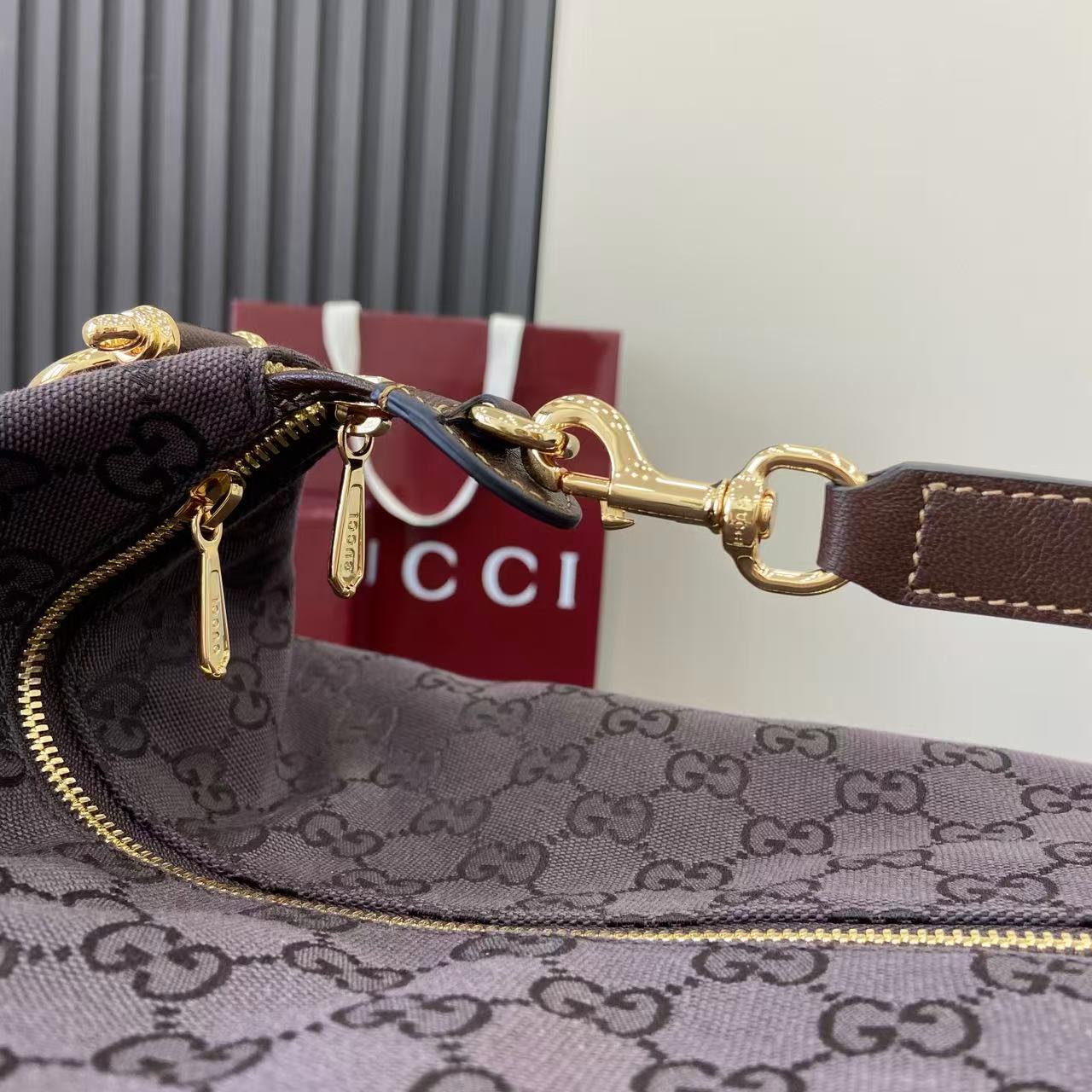 Gucci Beatrix Large Brown Canvas 4 Gucci Beatrix Large Replica Brown Canvas