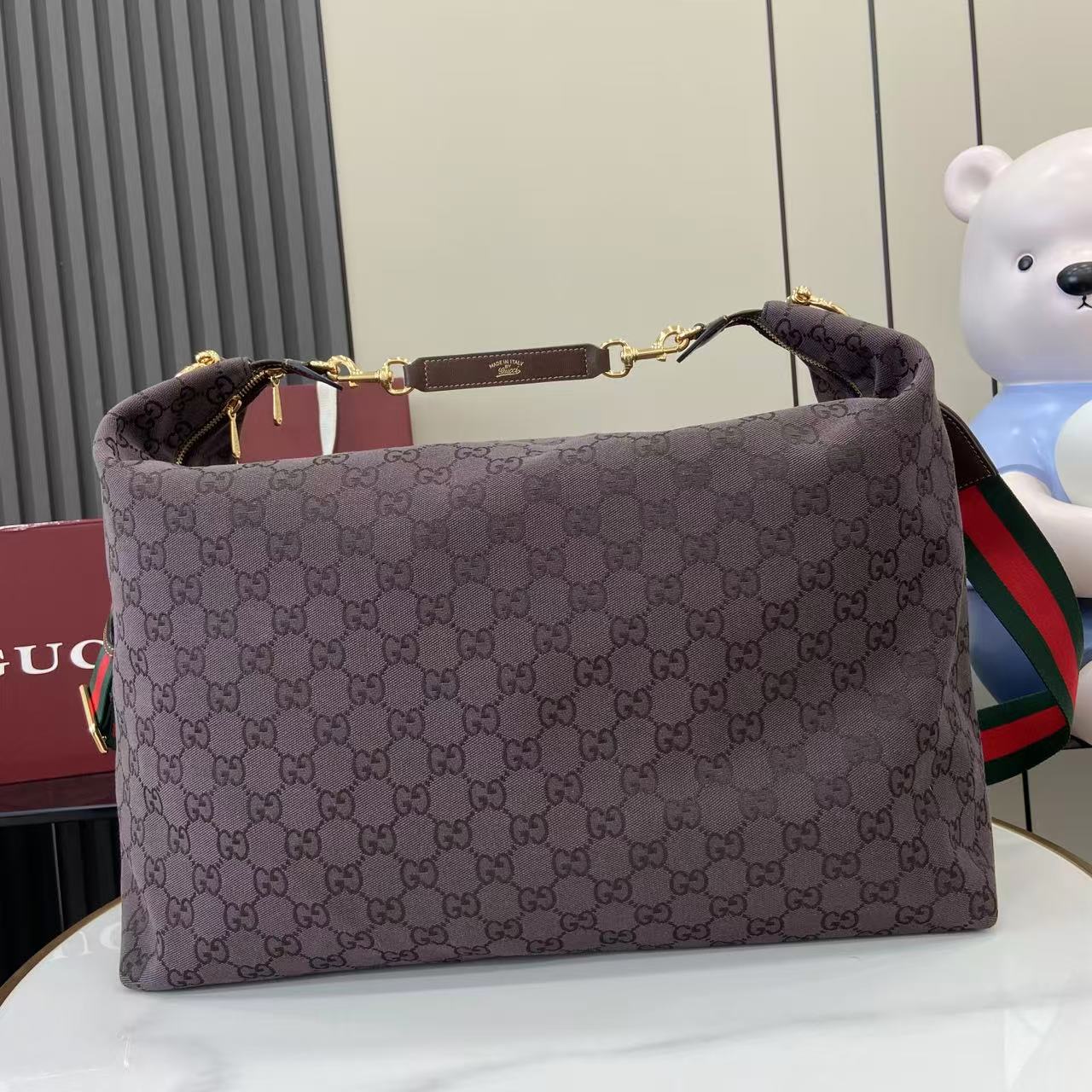 Gucci Beatrix Large Brown Canvas 7 Gucci Beatrix Large Replica Brown Canvas