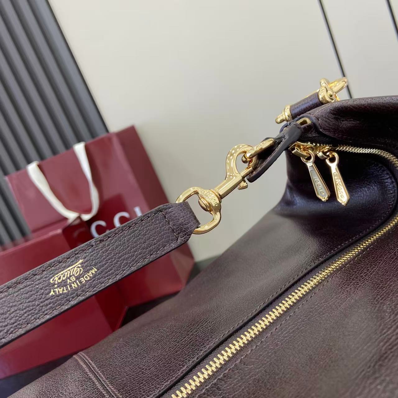 Gucci Beatrix Large Brown Leather 5 Gucci Beatrix Large Replica Brown Leather