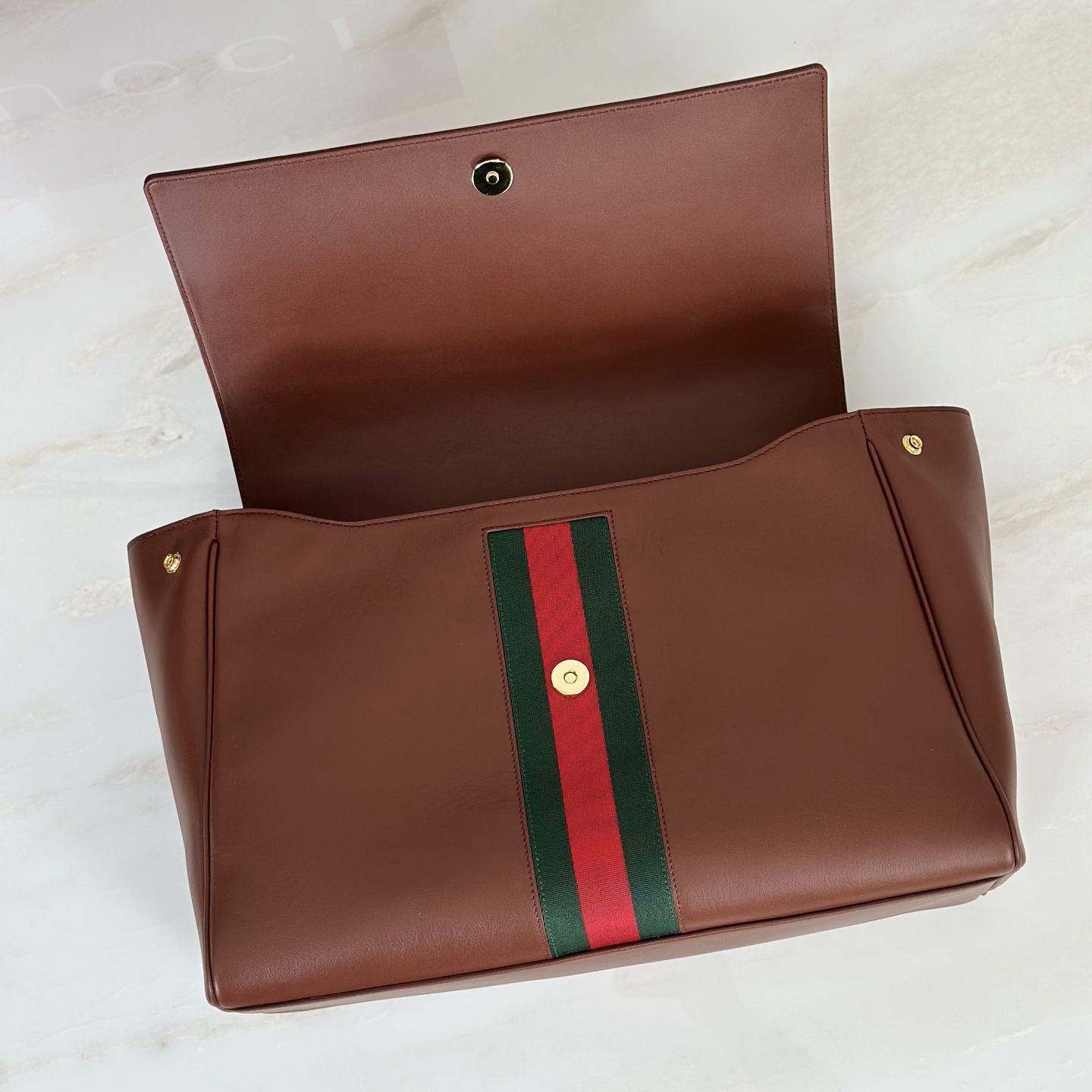 Gucci Paparazzo Large Brown Leather 7 Gucci Paparazzo Large Replica Brown Leather