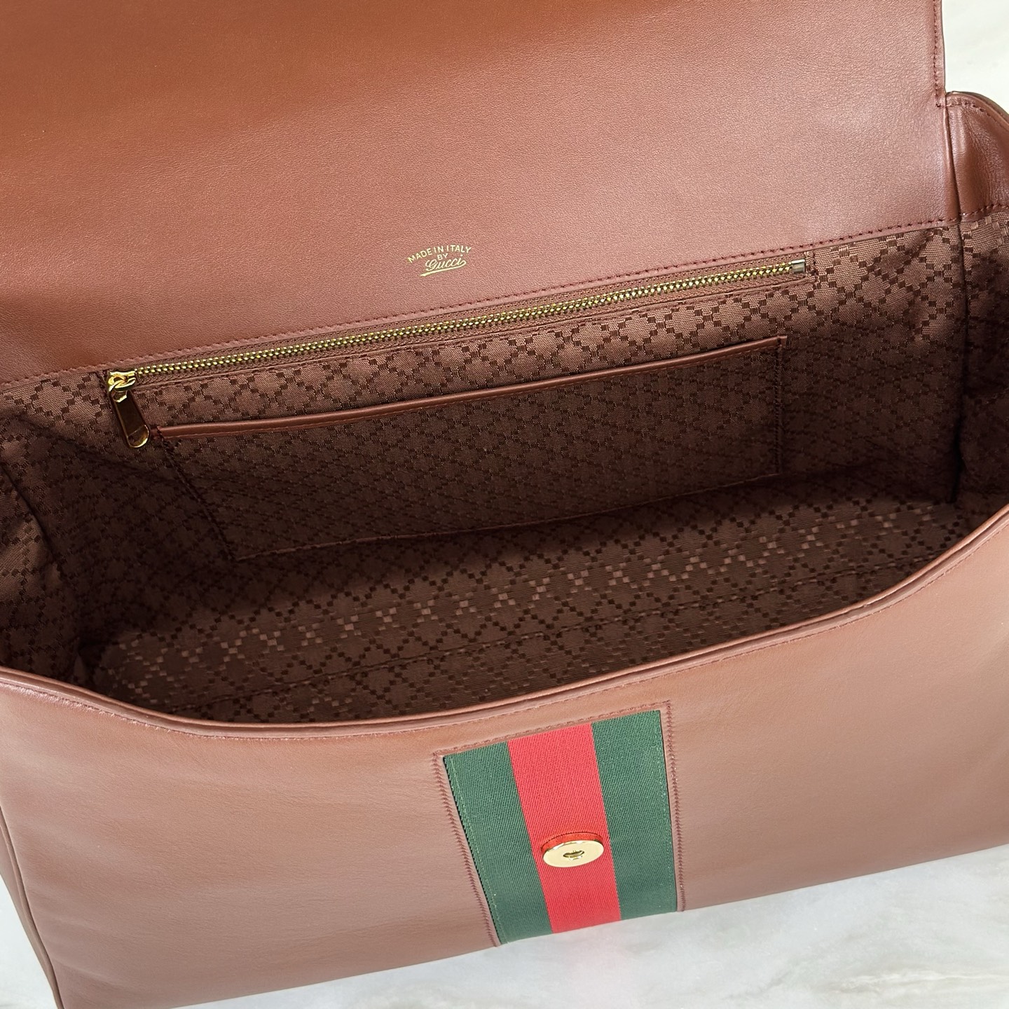 Gucci Paparazzo Large Brown Leather 8 Gucci Paparazzo Large Replica Brown Leather