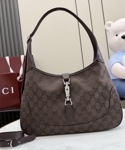 Gucci Jackie 1961 Medium Replica Brown Suede