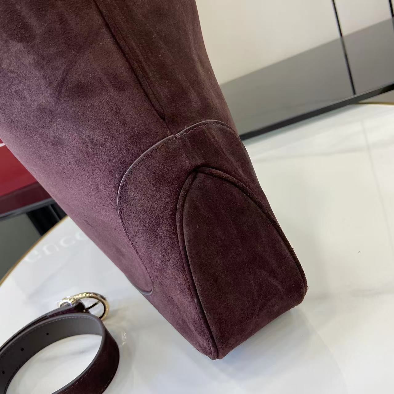 Gucci Jackie 1961 Large Cabernet Suede 10 Gucci Jackie 1961 Large Replica Cabernet Suede